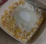 Image of a Mound of Sugar on Cereal